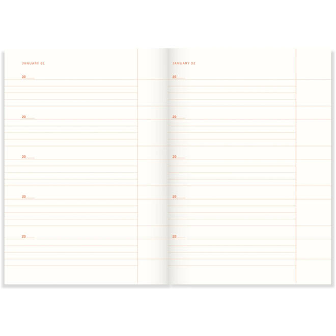 Dagboek A-Journal One Line A Day Linen lijn
