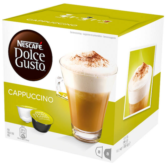 Koffiecups Dolce Gusto cappuccino 16 stuks