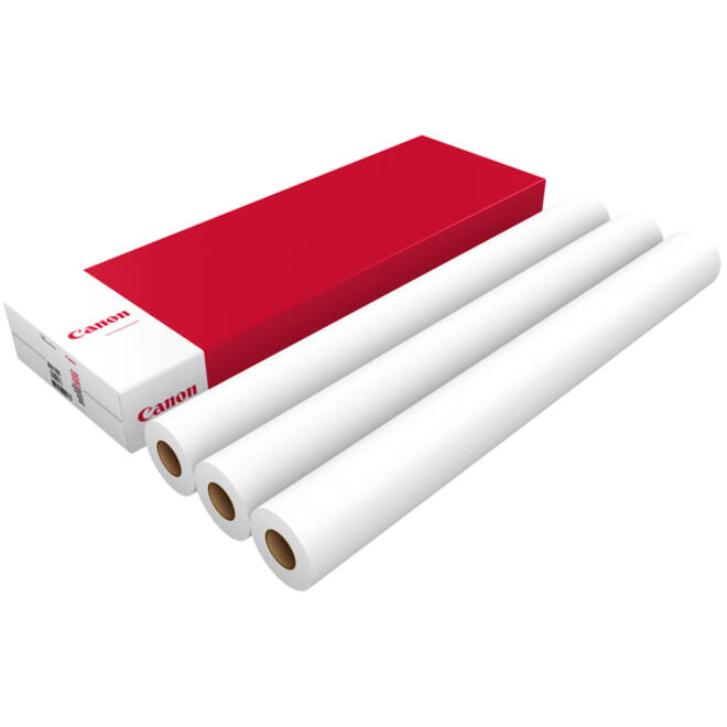 Inkjetpapier Canon 914mmx50m 90gr standaard 3 rollen