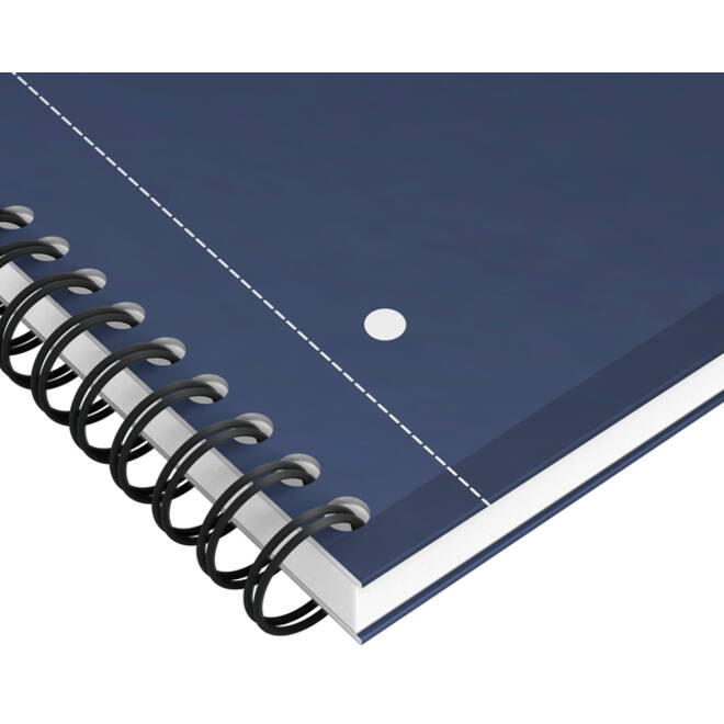 Spiraalblok Oxford International Notebook A4+ lijn blauw