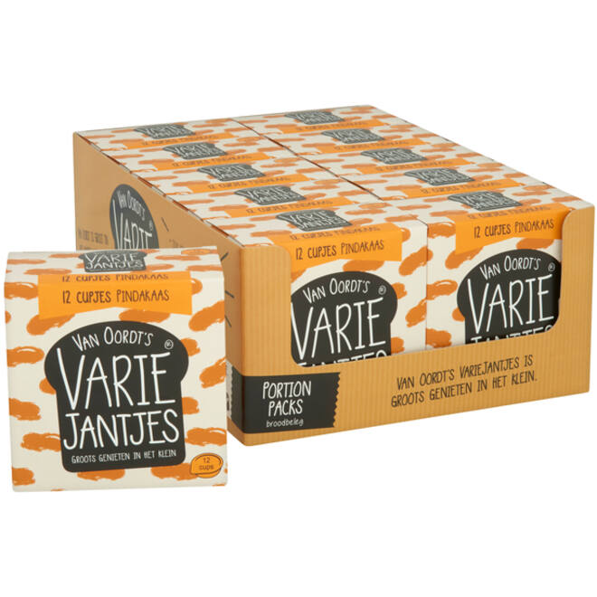 Pindakaas VarieJantjes 12x15 gram cupjes