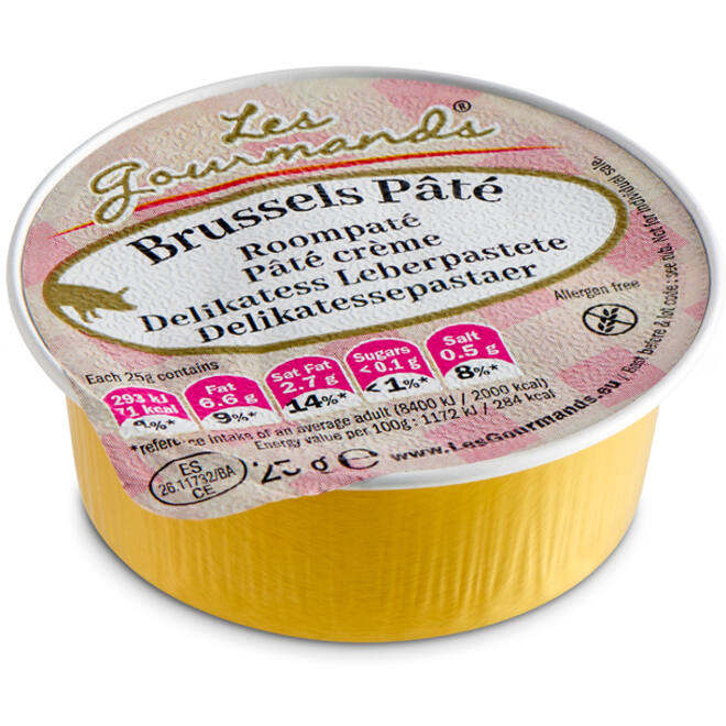 Roompaté Les Gourmands Brussels 45x25 gram cupjes