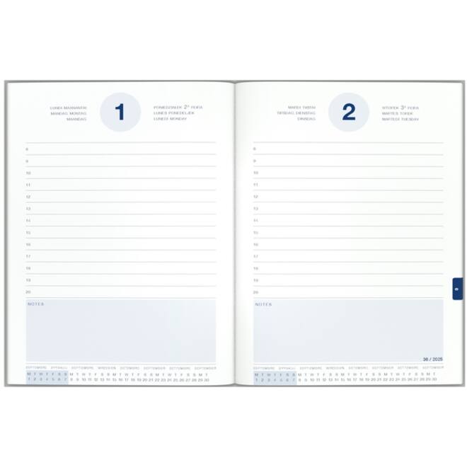 Schoolagenda 25-26 Lannoo NASA 1dag/1pagina zwart