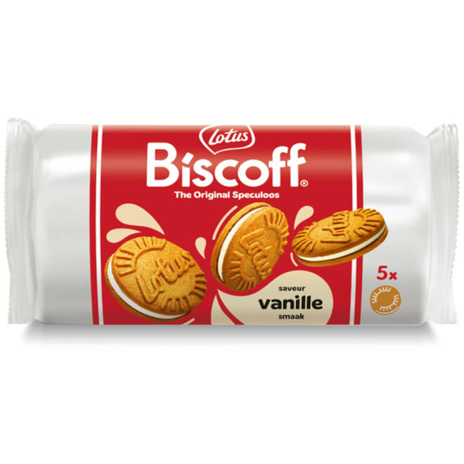 Koekjes Lotus Biscoff speculoos sandwich vanille 5 stuks