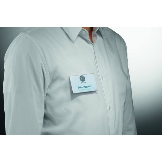 Badge Durable 8244 vlak met magneet 54x90mm place and hold 25 stuks
