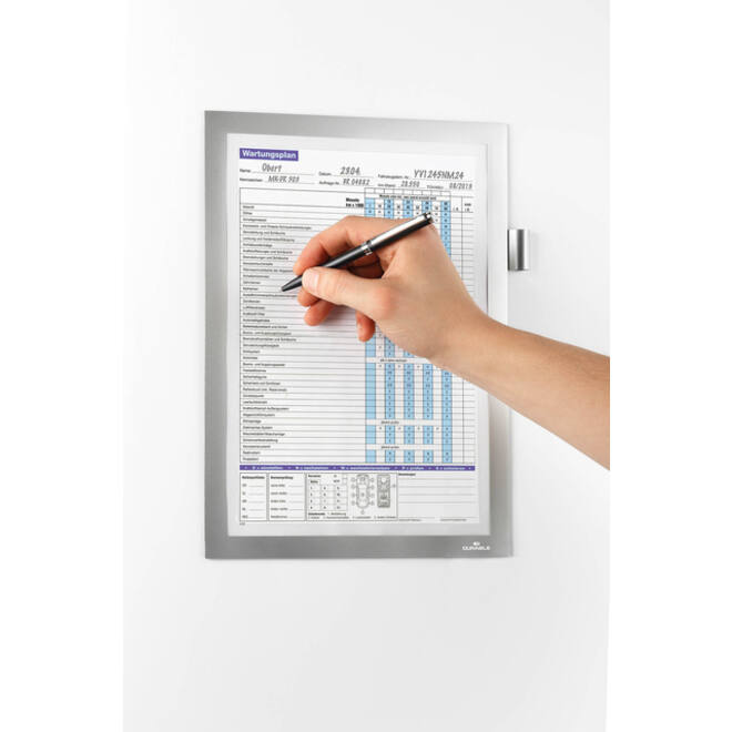 Duraframe Durable 498923 Note A4 magnetisch zilver