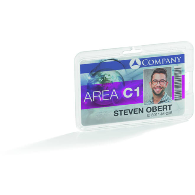 Badge Durable permanent voor 1 kaart 10 stuks