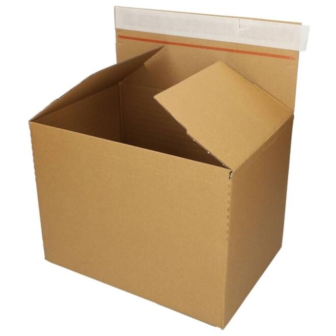 Quickbox IEZZY verstelbare hoogte 304x216x130-220mm B-golf bruin 10 stuks