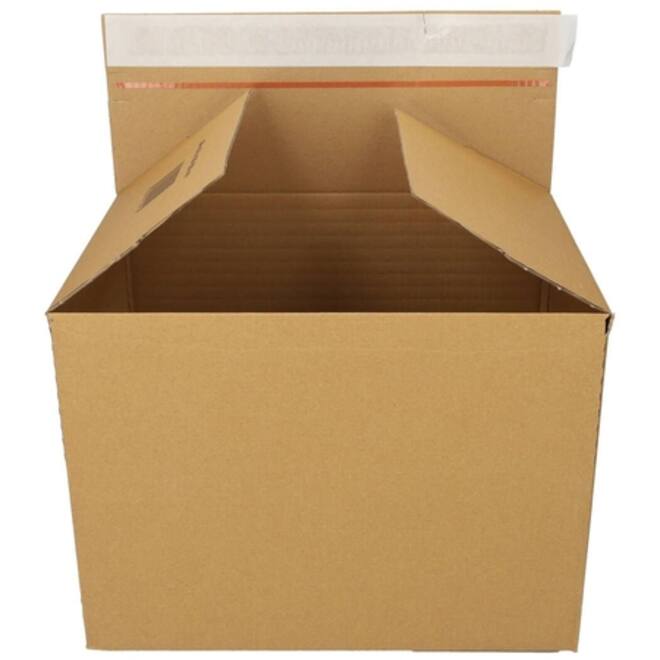 Quickbox IEZZY verstelbare hoogte 460x309x180-300mm B-golf bruin 10 stuks