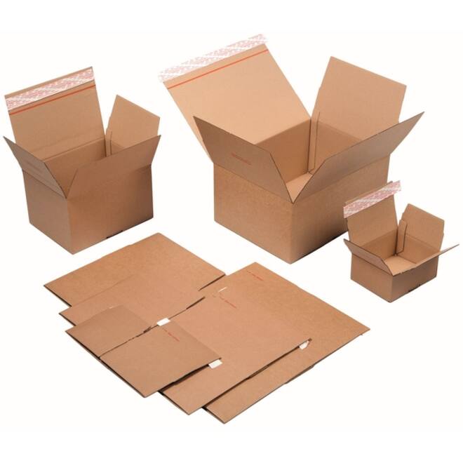 Quickbox IEZZY verstelbare hoogte 229x164x50-115mm B-golf bruin 10 stuks
