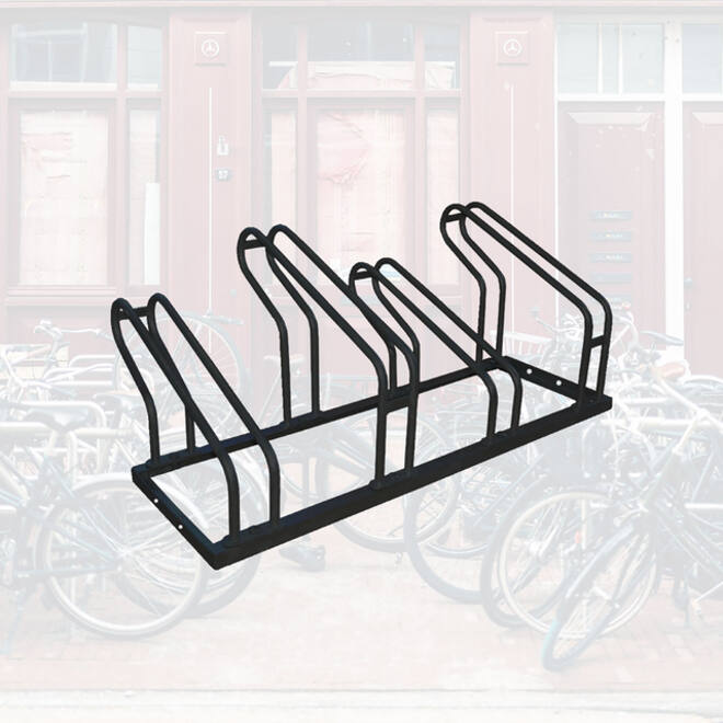 Fietsenrek BRASQ 4 fietsen BS400 zwart
