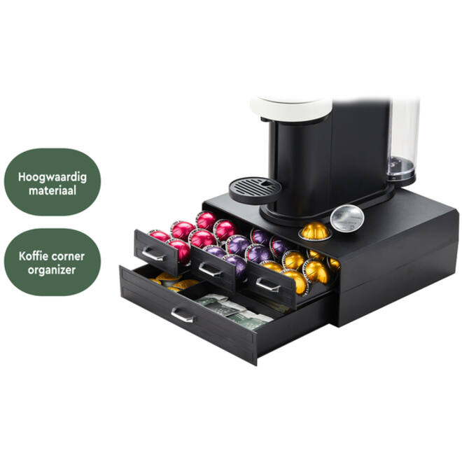 Koffiecapsulehouder BRASQ CD400 zwart
