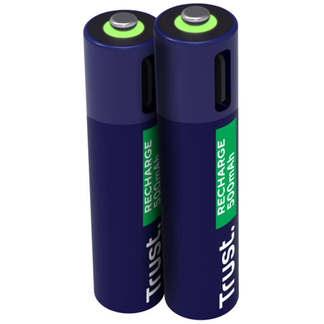Batterij Trust USB-C oplaadbaar AAA 2 stuks