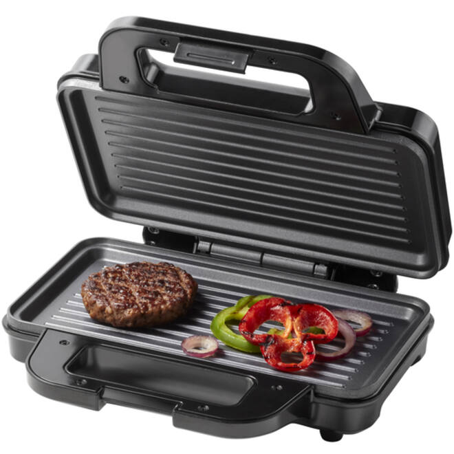 Panini grill Tomado zwart/RVS