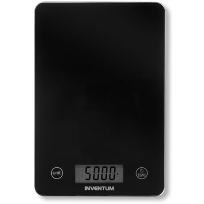 Keukenweegschaal Inventum tot 5 kilogram zwart