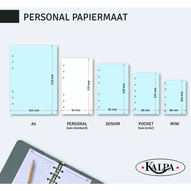Agendavulling 2026 Kalpa Personal 1dag/1pagina
