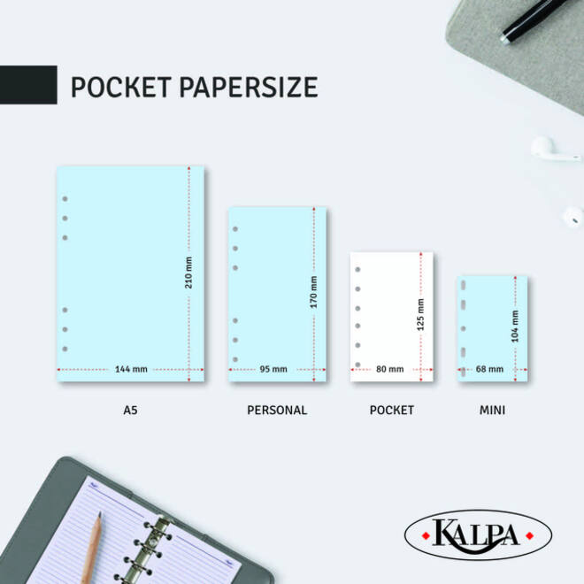 Organizer Kalpa Pocket inclusief agenda 2025-2026 7dagen/2pagina's keta bruin