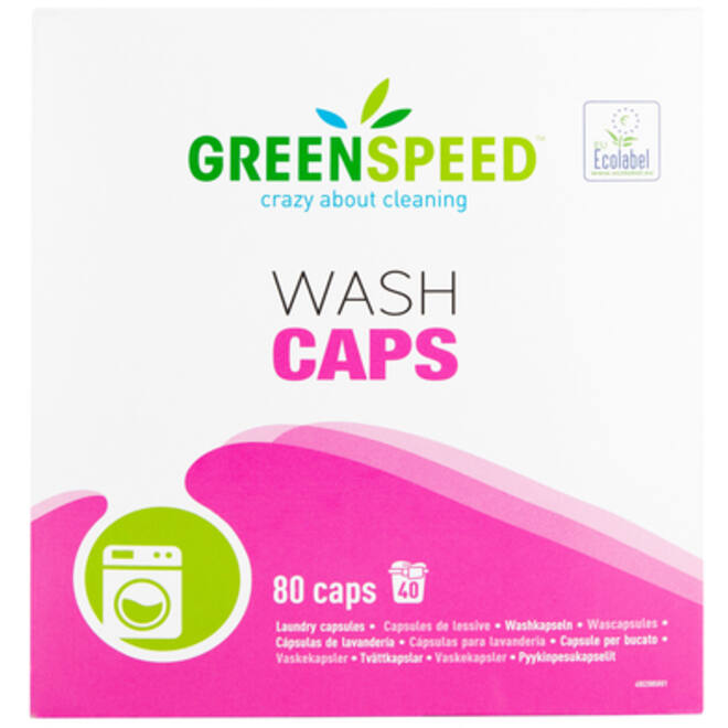 Wasmiddel Greenspeed Wash Caps universeel 80 stuks