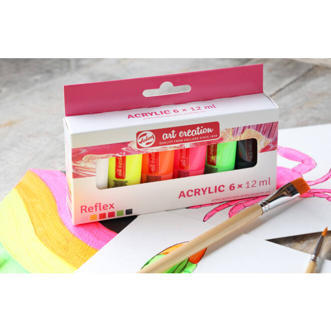Acrylverf Talens Art Creation set à 6 reflexkleuren