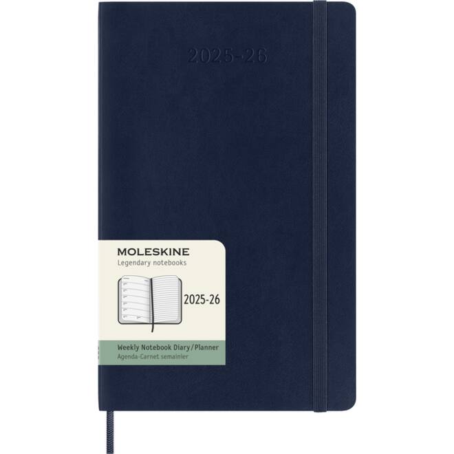 Agenda 2025/2026 Moleskine 18M Planner Weekly 7dagen/1pagina large sc sapphire blue