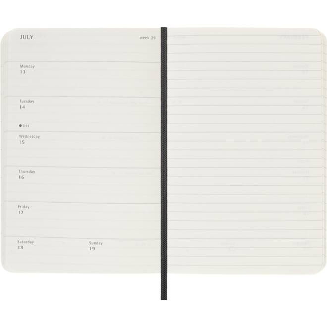 Agenda 2025/2026 Moleskine 18M Planner Weekly 7dagen/1pagina large hc sapphire blue