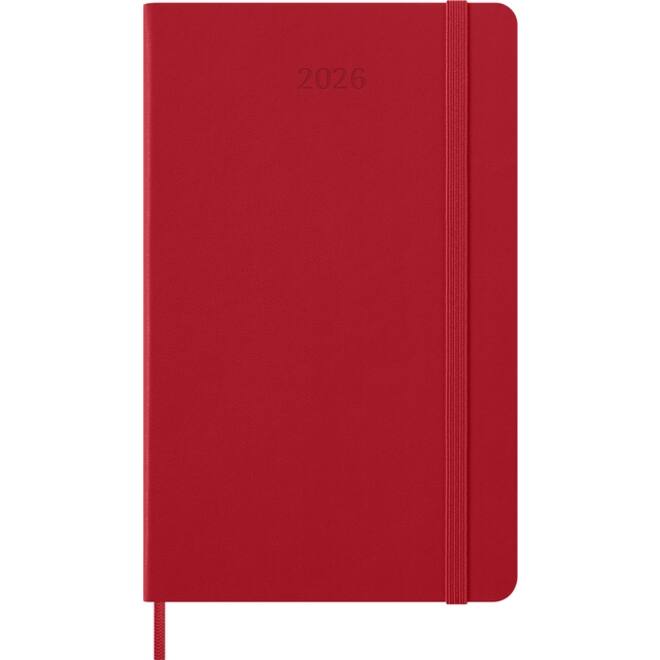 Agenda 2026 Moleskine 12M Planner Weekly 7dagen/1pagina large hc scarlet red