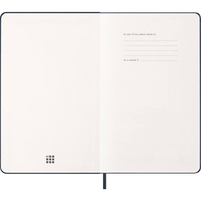 Agenda 2026 Moleskine 12M Planner Weekly 7dagen/1pagina large hc sapphire blue