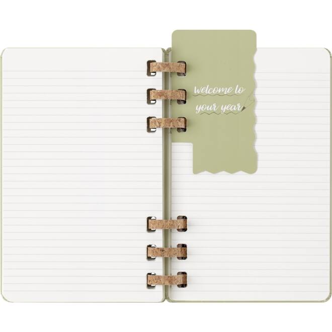 Agenda 2025/2026 Moleskine 12M Academic Weekly 7d/1p Myrtle large kiwi