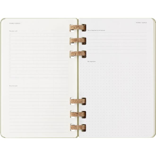 Agenda 2025/2026 Moleskine 12M Academic Weekly 7d/1p Myrtle large kiwi