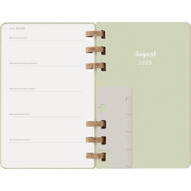 Agenda 2025/2026 Moleskine 12M Academic Weekly 7d/1p Myrtle large kiwi