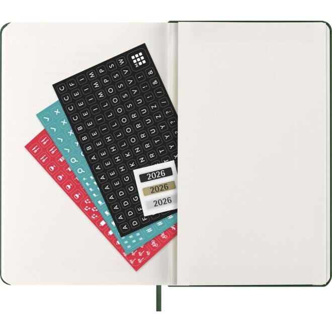 Agenda 2026 Moleskine 12M Planner Weekly 7dagen/1pagina large hc myrtle green