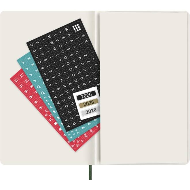 Agenda 2026 Moleskine 12M Planner Weekly 7dagen/1pagina large sc myrtle green