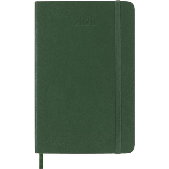 Agenda 2026 Moleskine 12M Planner Weekly 7dagen/1pagina pocket sc myrtle green