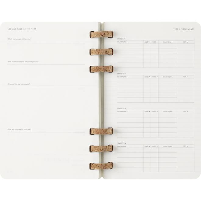 Agenda 2025/2026 Moleskine 12M Academic Weekly 7dagen/1pagina Myrtle large sc black