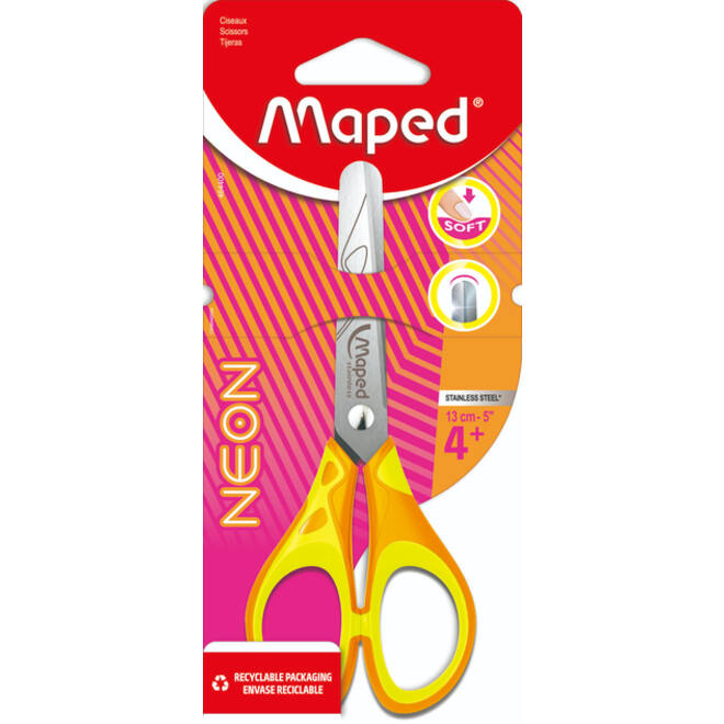 Kinderschaar Maped Neon 13cm assorti