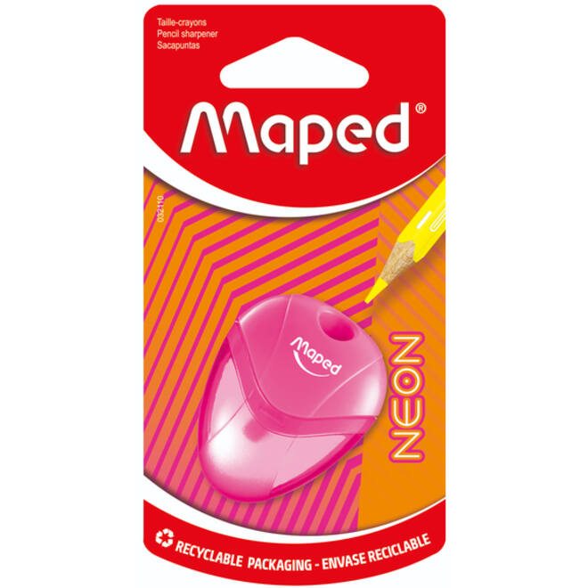 Puntenslijper Maped Neon Igloo 1-gaats assorti