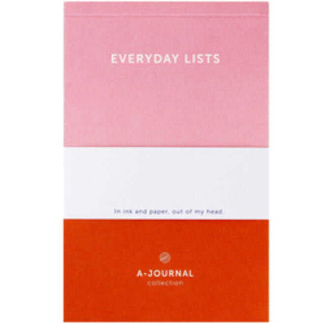 Notitieblok A6 roze/rood A journal lijn