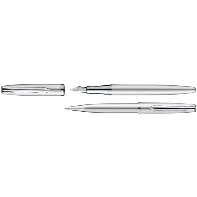 Schrijfset Pelikan Jazz Noble Elegance K36+P36 medium silver