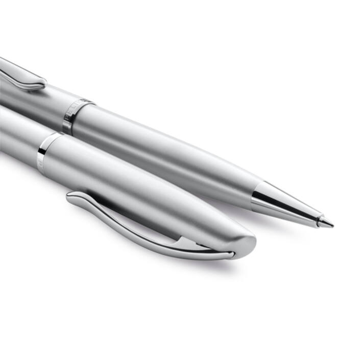 Schrijfset Pelikan Jazz Noble Elegance K36+P36 medium silver