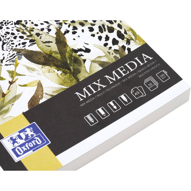 Tekenblok Oxford Mix Media A5 50 vel 225 gram