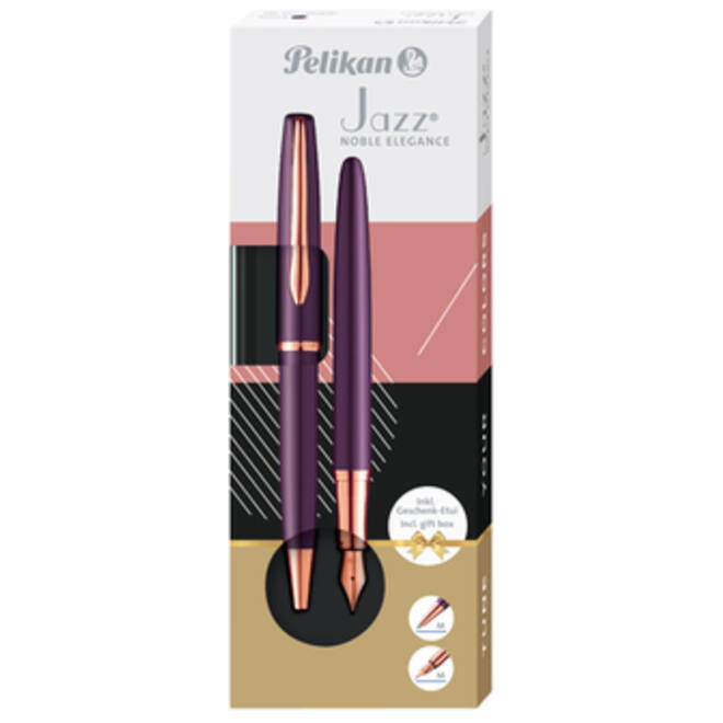 Schrijfset Pelikan Jazz Noble Elegance K36+P36 medium viola