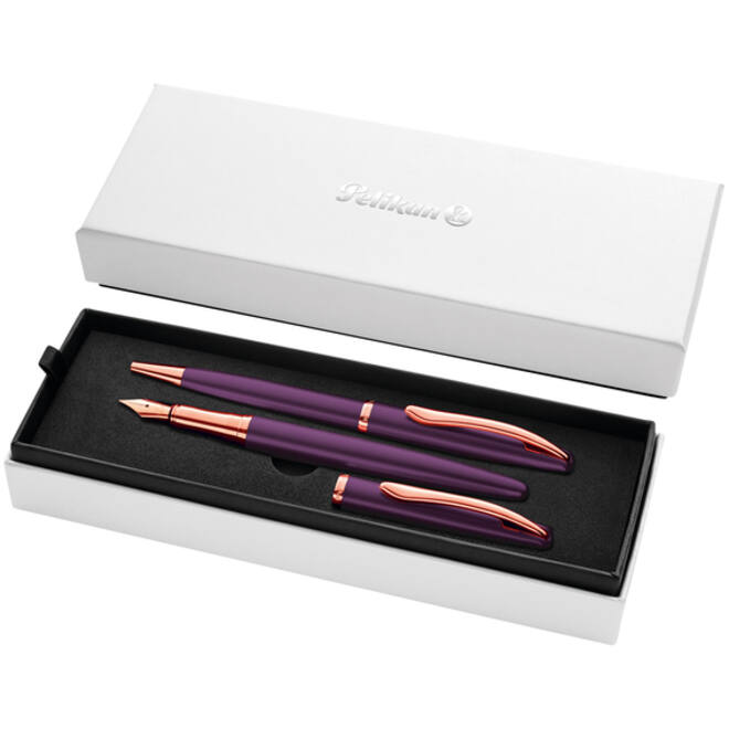 Schrijfset Pelikan Jazz Noble Elegance K36+P36 medium viola