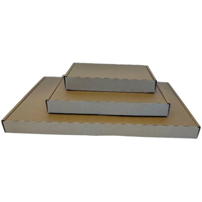 Brievenbusbox IEZZY A5 230x160x26mm karton bruin