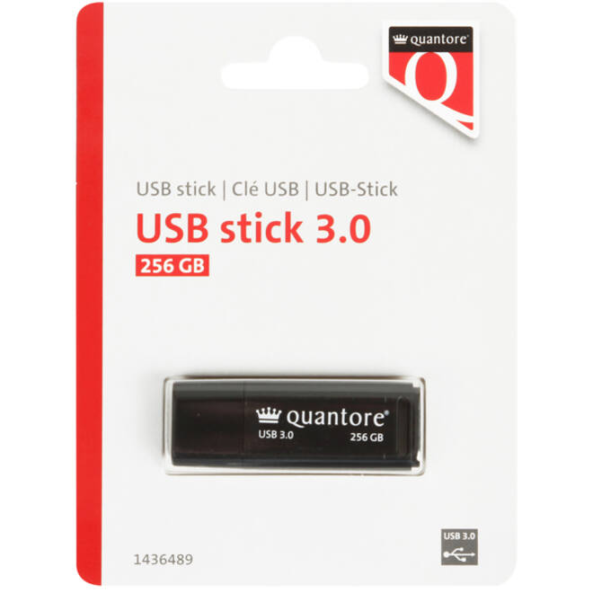 USB-stick Quantore 256GB 3.0 zwart