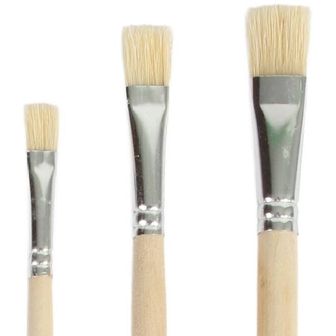 Kwast Qrea varkenshaar set à 3 breedtes