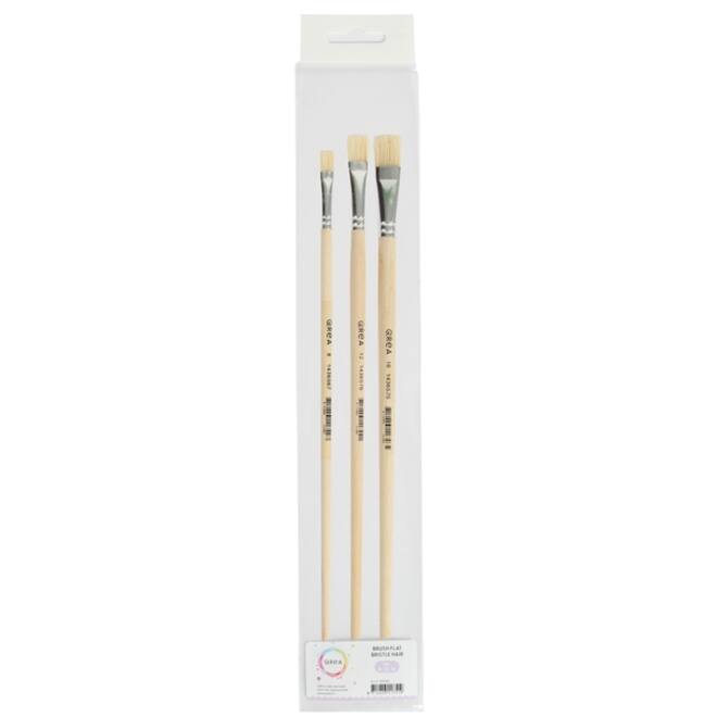 Kwast Qrea varkenshaar set à 3 breedtes