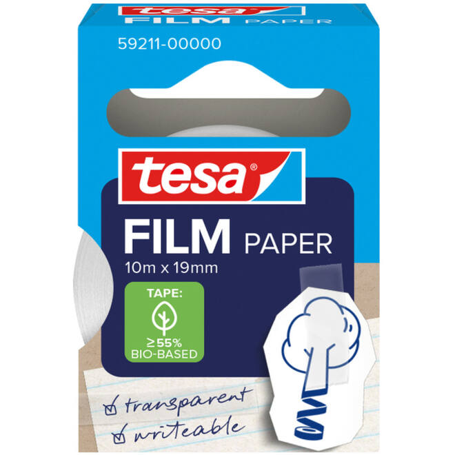 Plakband tesafilm papier 19mmx10m
