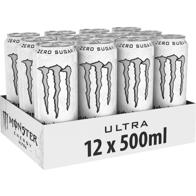 Energiedrank Monster ultra suikervrij blik 500ml