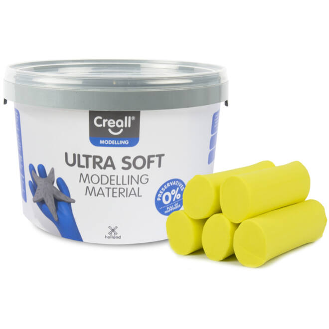 Klei Creall Play-it Ultra Soft helder geel 1100 gram