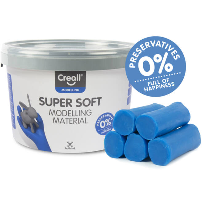 Klei Creall supersoft blauw 1750gram